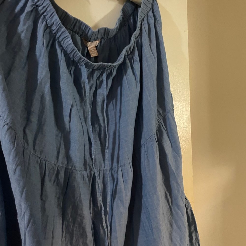 White stag brand skirt Lt blue chambray. Size 20 XXL . New.